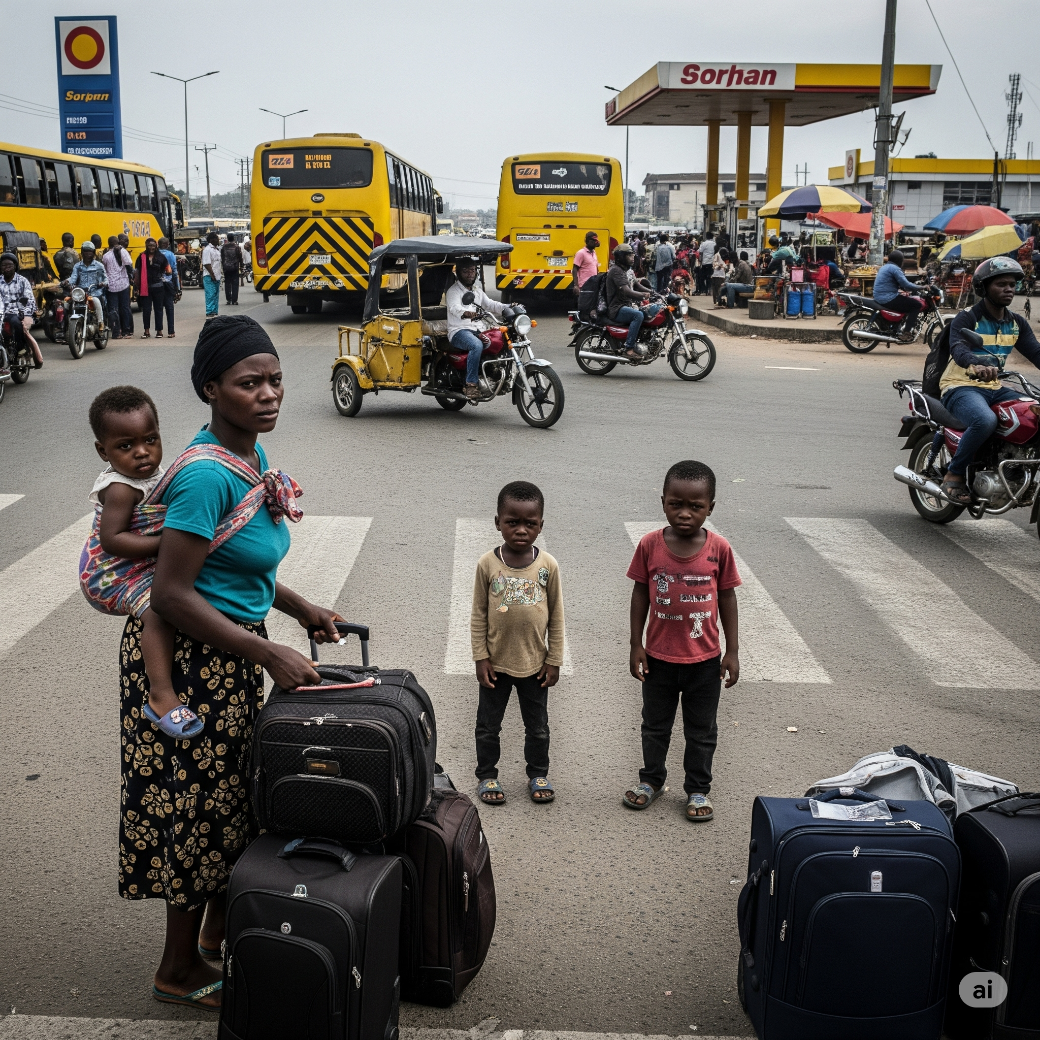 Stranded Traveler at Park